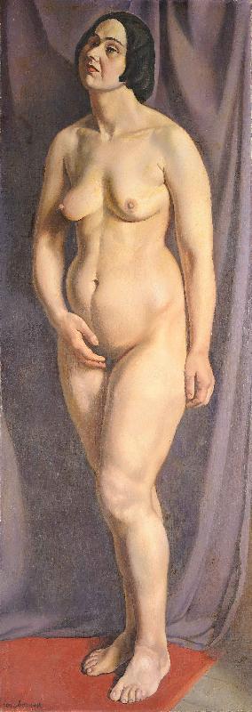 Louis Buvelot femme nu debout oil painting image